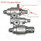 MALE FLAT FACE HYDRAULIC QUICK COUPLER BLOCK CARTRIDGE P/N 6679837