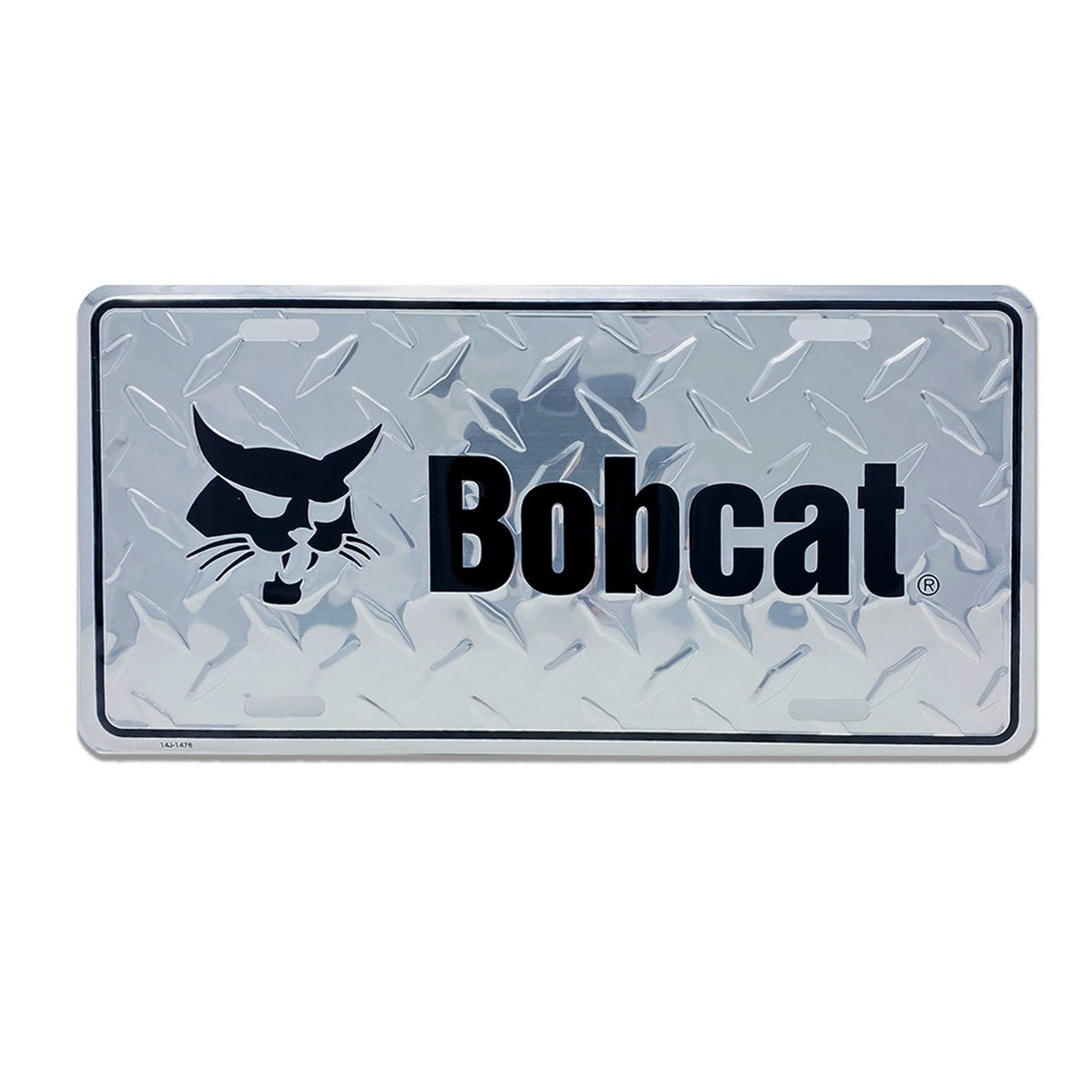 BOBCAT DIAMOND LICENSE PLATE P/N XVZ0334 – White Star Machinery